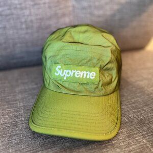 Supreme SS22 Reflective Mesh Camp Cap in Green